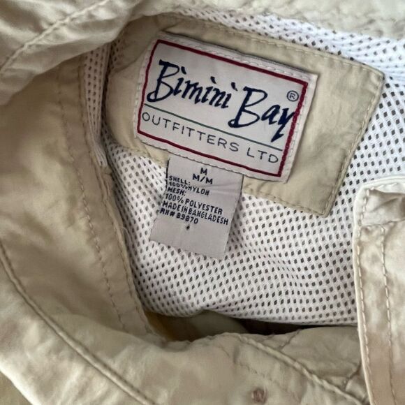 Bimini Bay Men's Flat IV Short Sleeve Shirt With Bloodguard, tan, size M - Picture 5 of 5